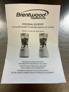 Brentwood Appliances JB-191BL Personal 14oz. Blender